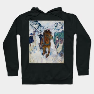 Edvard Munch painting horse Hoodie